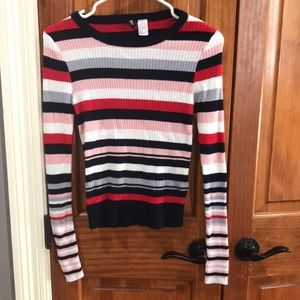 Sweater with stripes